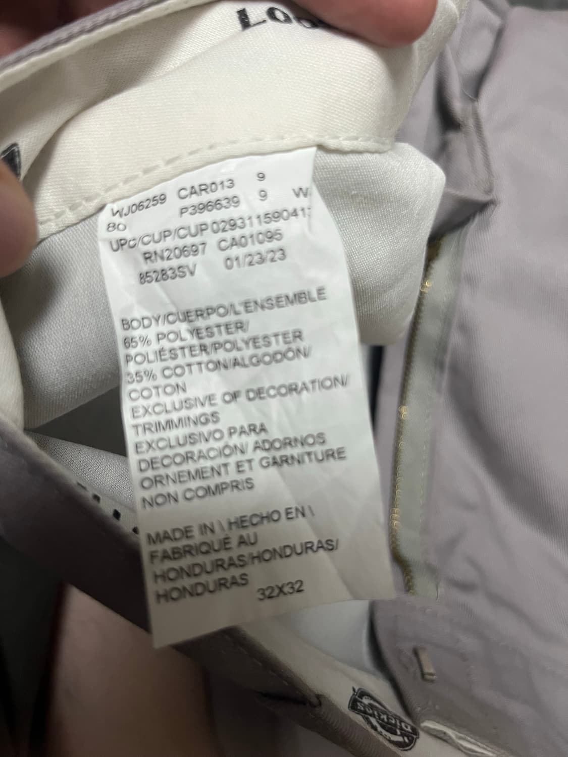 디키즈 싱글니 바지 32x32 상품이미지3