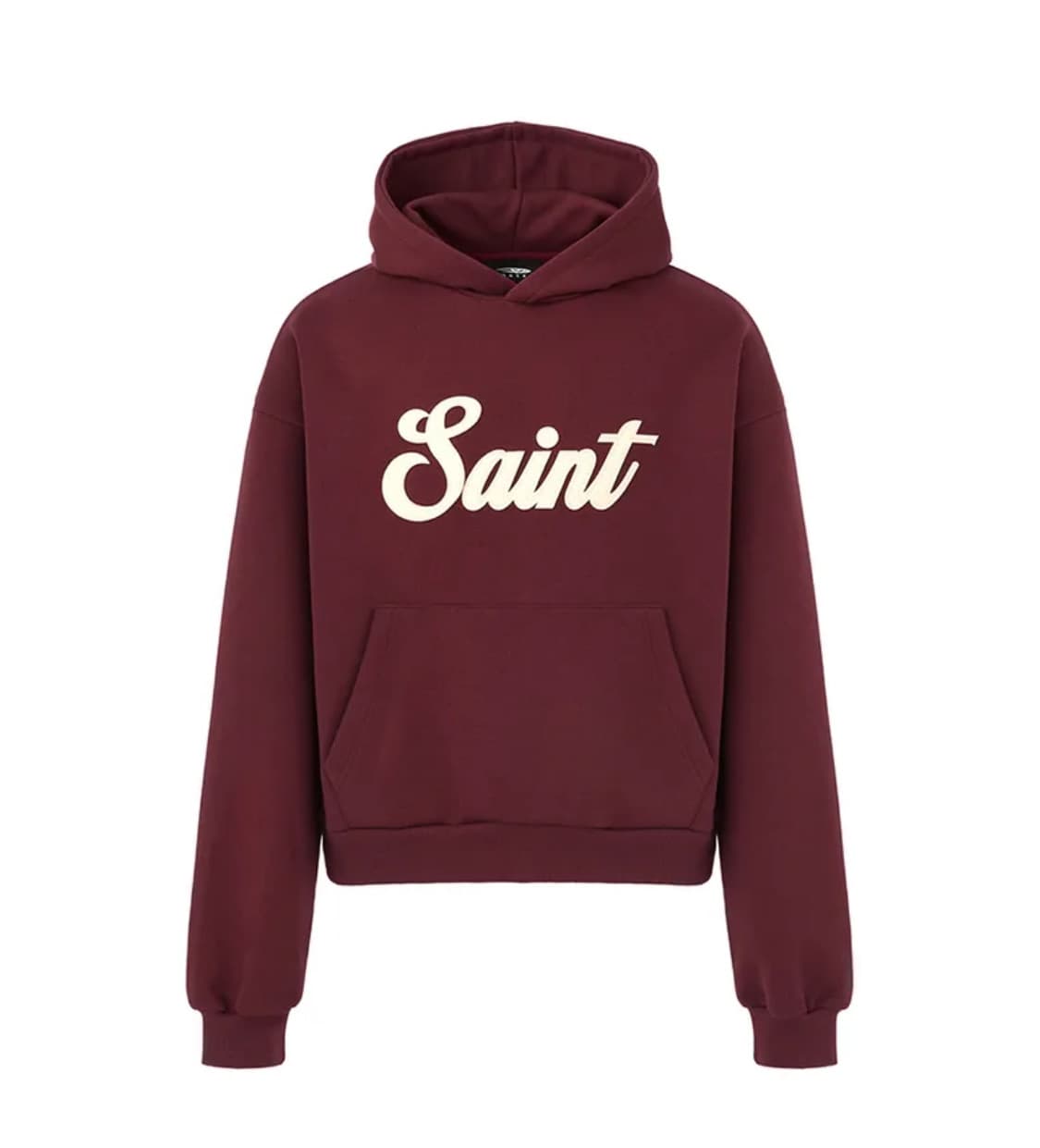 [XL] 디앤에스알 크롭 세인트 후디 버건디 상품이미지1