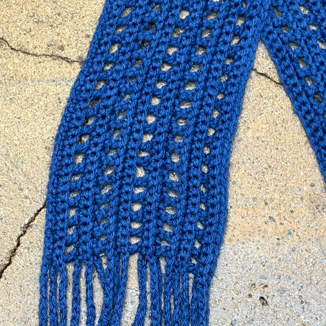 미국 빈티지 니트 핸드메이드 손뜨게 후드 머플러 목도리 상품이미지5