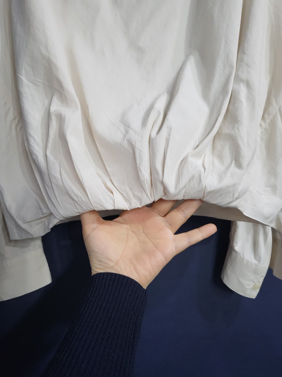 쥬크  크롭 셔츠 블라우스 상품이미지5