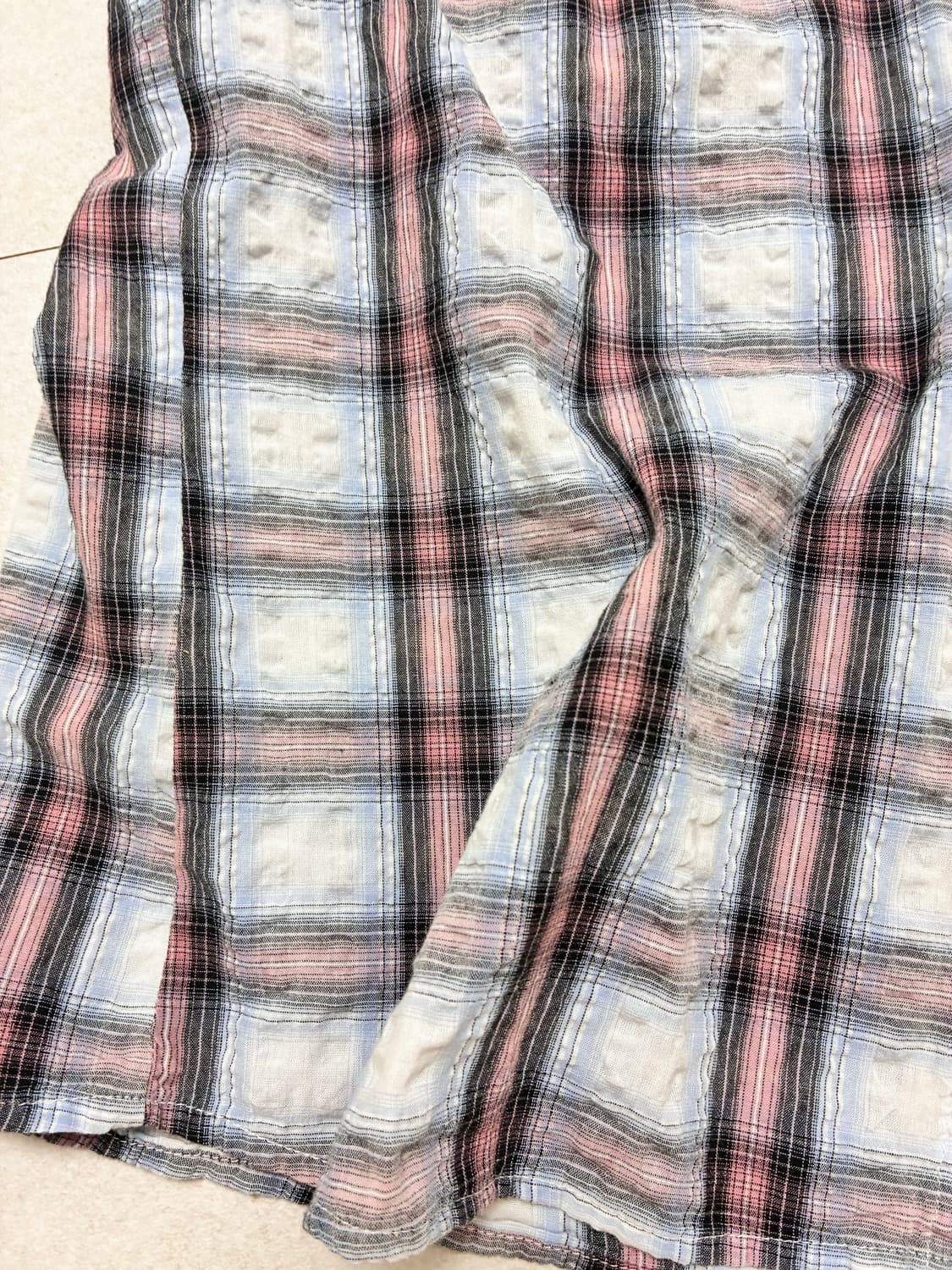 빈티지 체크 탑 상품이미지2