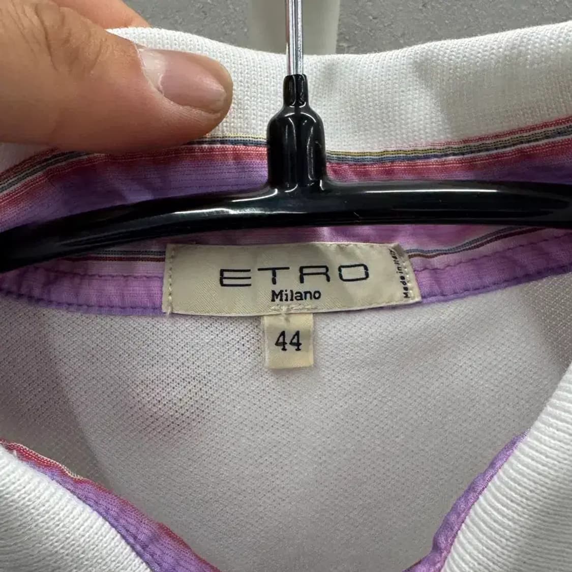 Etro 화이트 카라 반팔 44 상품이미지3