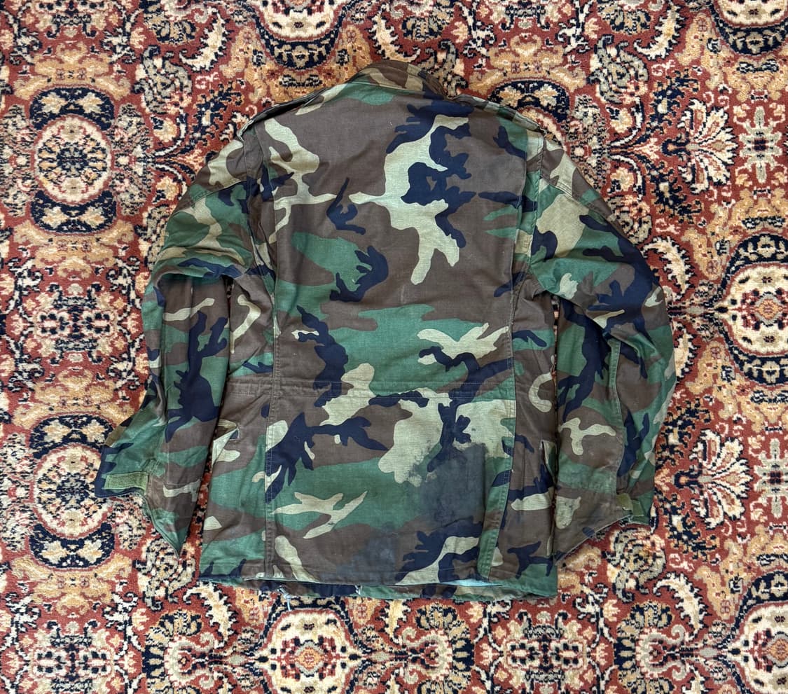 미군 오리지널 M-65 우드랜드 카모 필드 자켓 야상 S~M (593) 상품이미지3