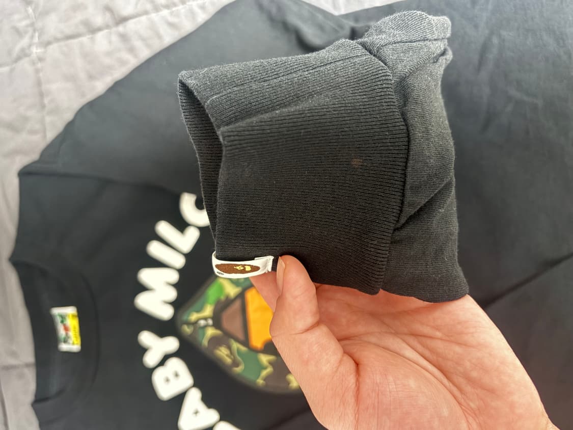 베이프 롱슬리브 블랙 그린 상품이미지5