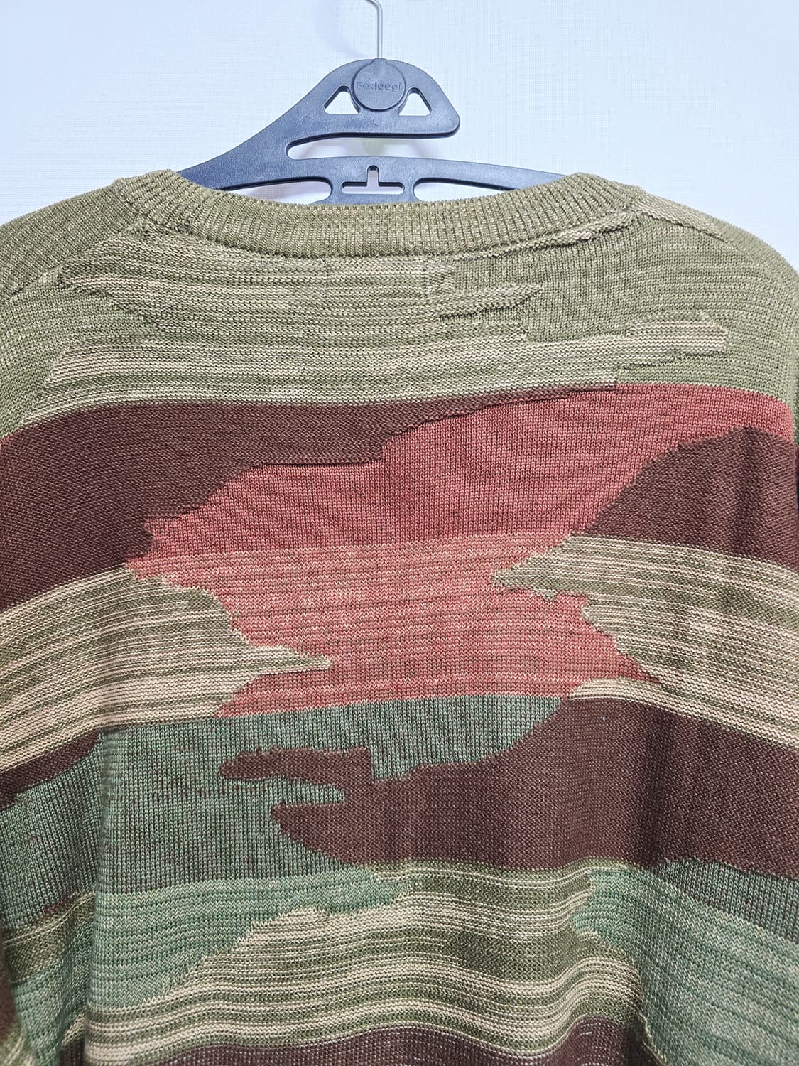 자라 패턴 니트 스웨터 브라운/카키 상품이미지7