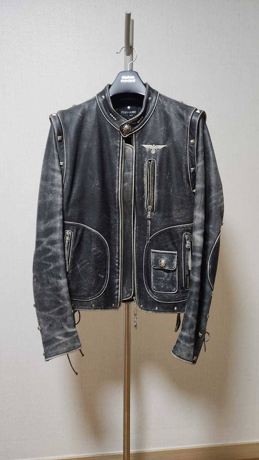 빈티지 커스텀 소가죽 라이더자켓 100 상품이미지2
