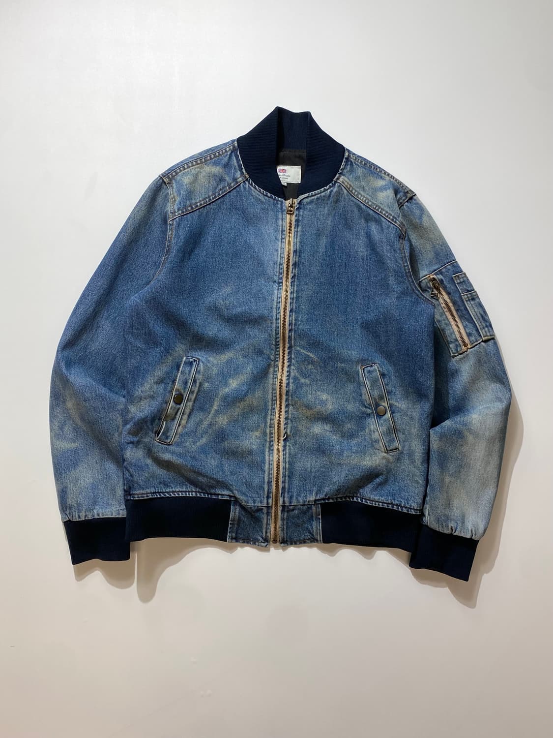 [50] Vintage 빈티지 페이디드 Ma-1 데님 자켓 상품이미지1