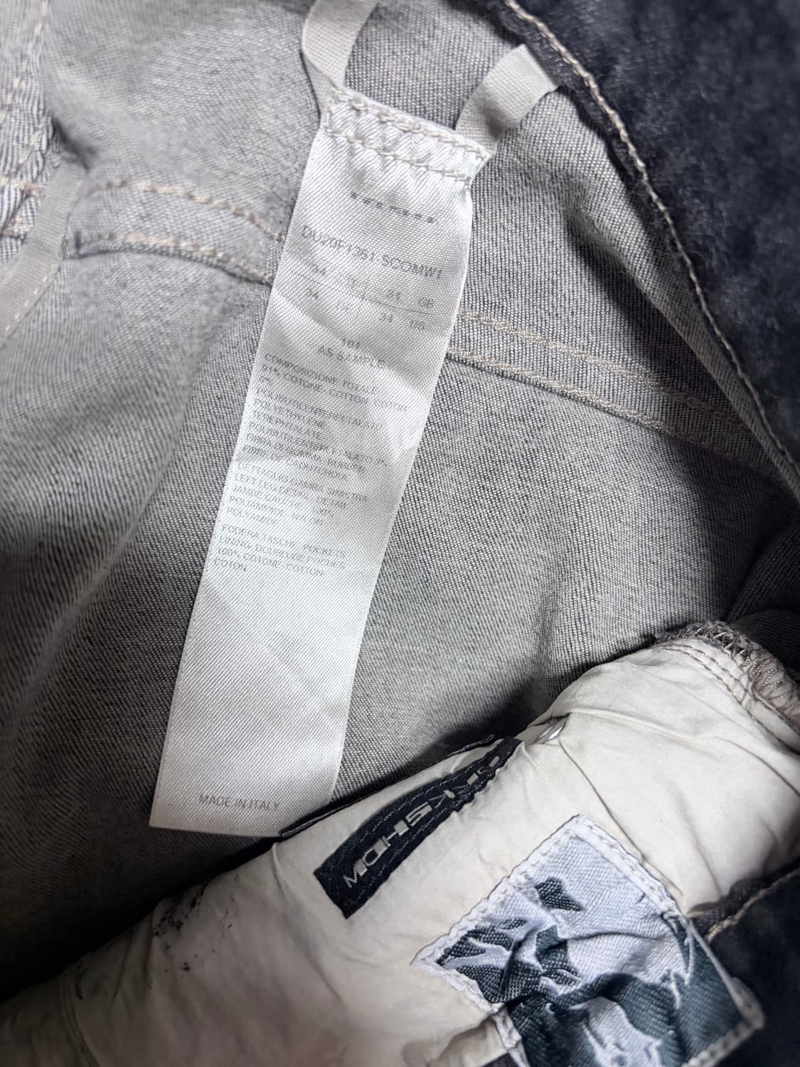 Rick Owens Drkshdw/타이론컷팬츠/34 상품이미지4