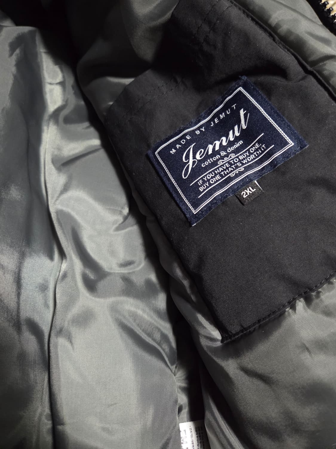 카디 오버핏 MA-1 자켓 블랙 YHJK2319 상품이미지3