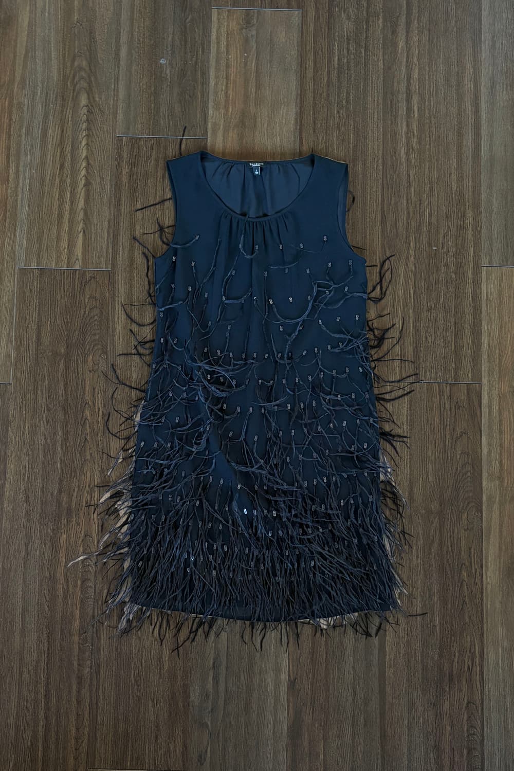 Talbots Feather-Trimmed Dress 상품이미지4