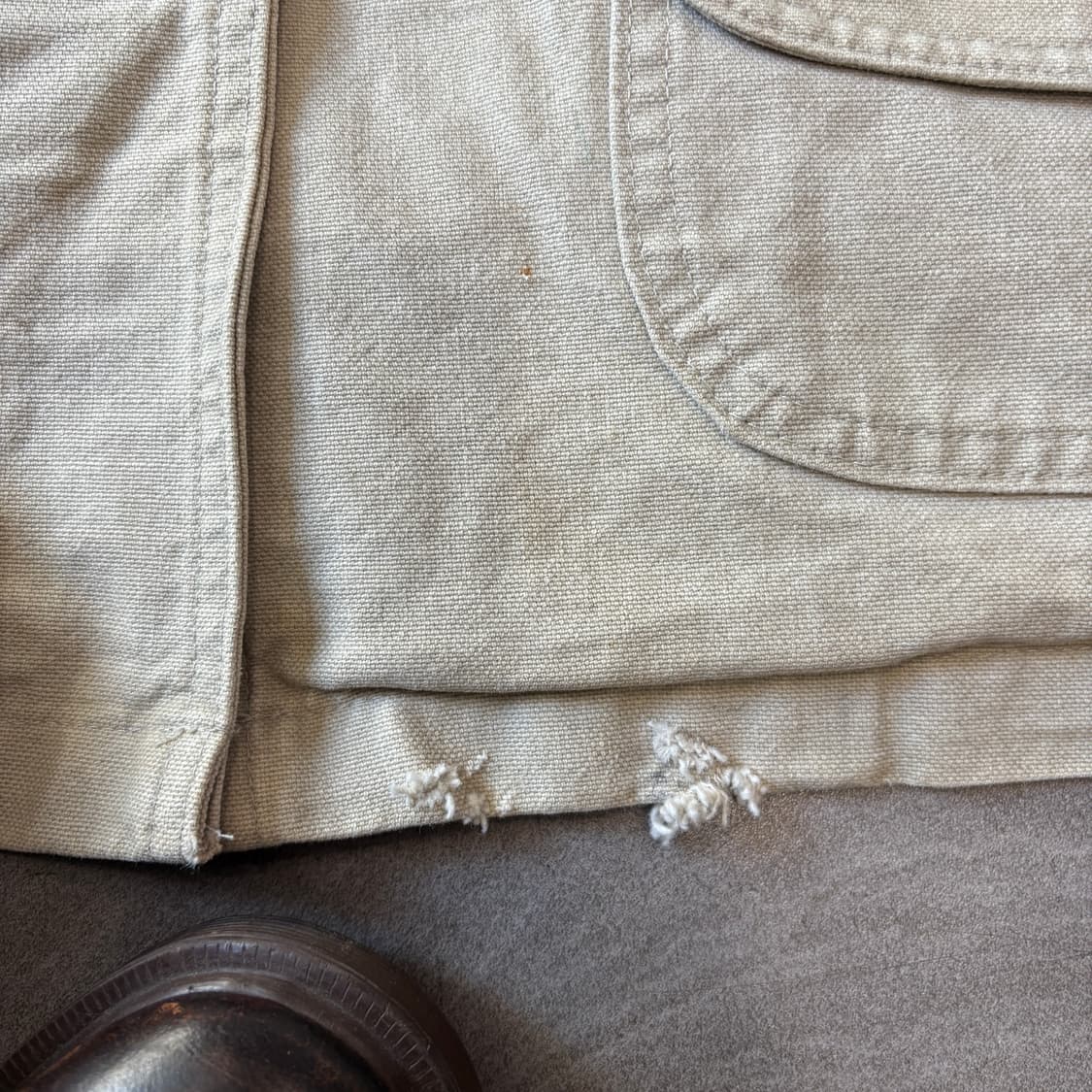 90s L.L.bean 90년대 생산 엘엘빈 아이보리 헌팅 자켓 상품이미지5