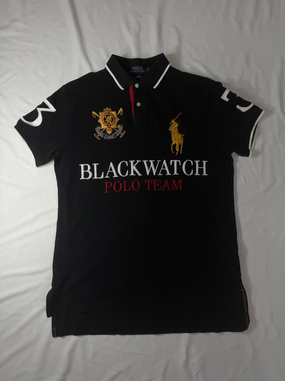 폴로 랄프로렌 빅포니 치프키프 블랙와치 카라티 블랙 상품이미지1