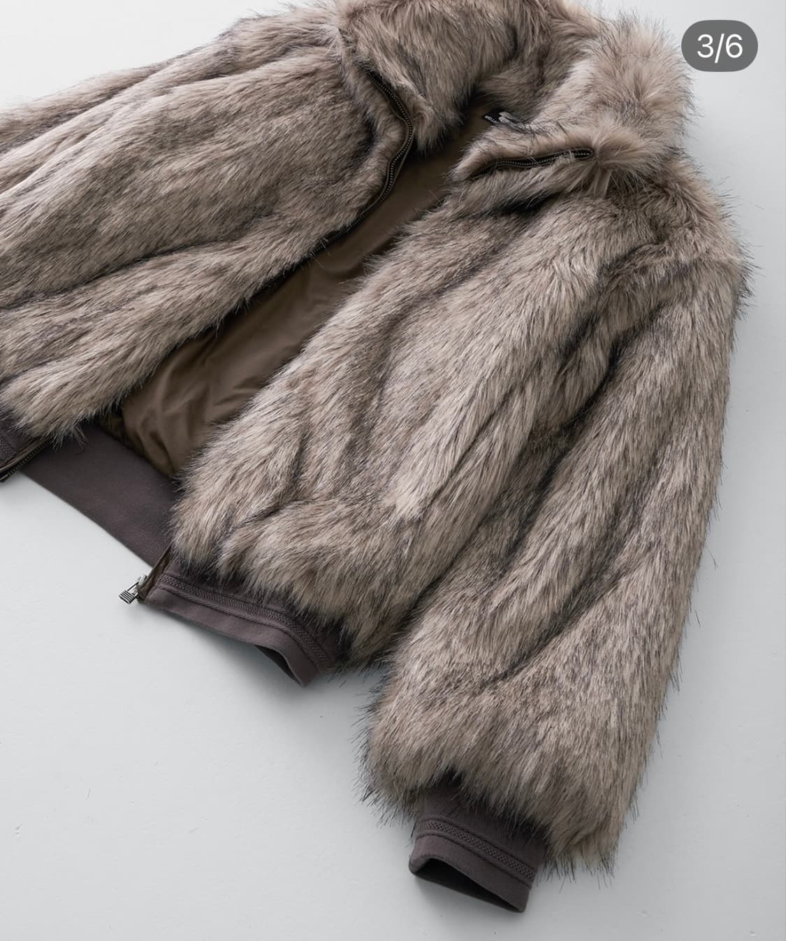 웰빙 익스프레스 퍼 자켓 그레이 상품이미지3