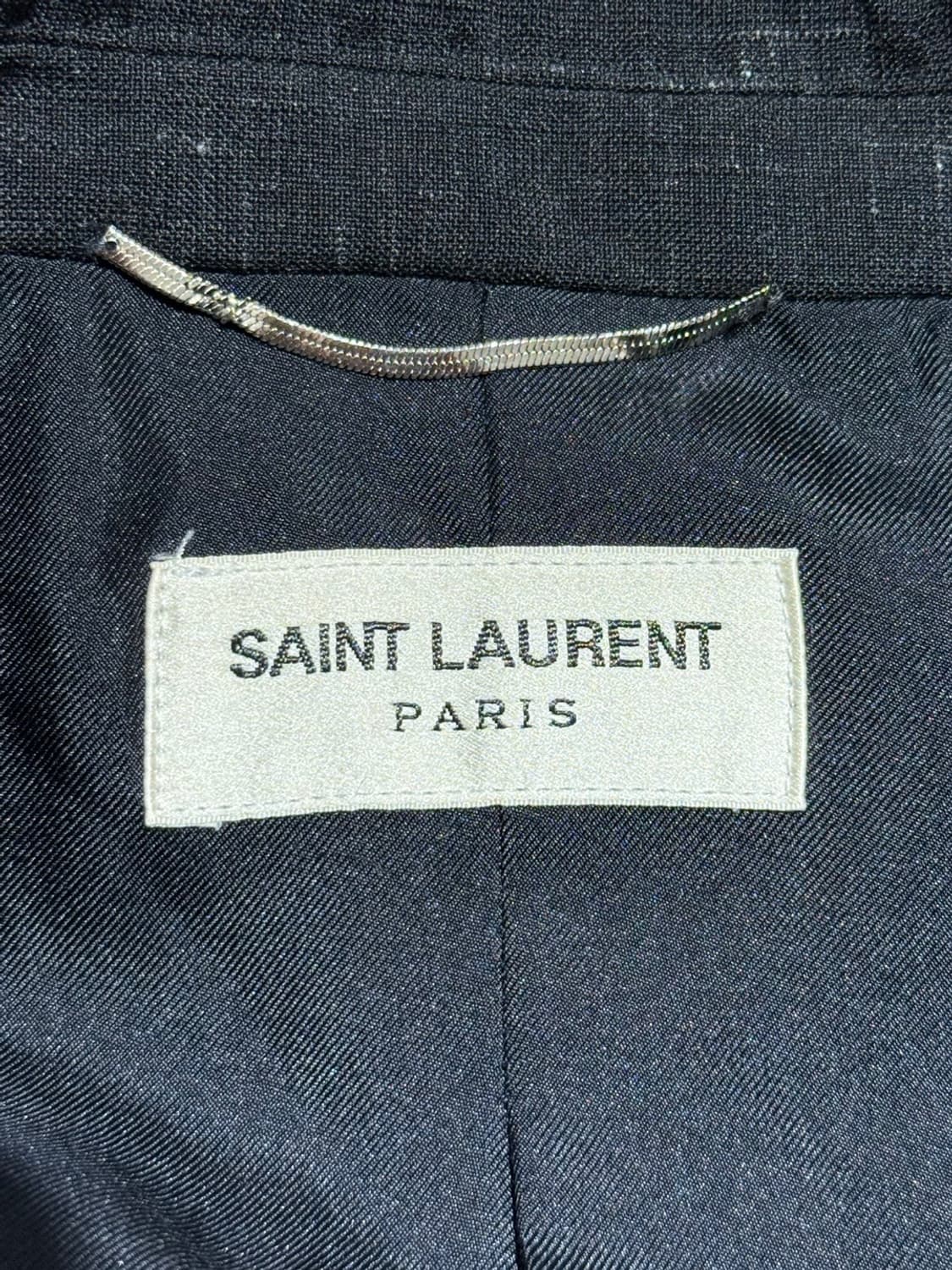 생로랑 차콜 울 블렌드 블레이저 자켓 상품이미지7