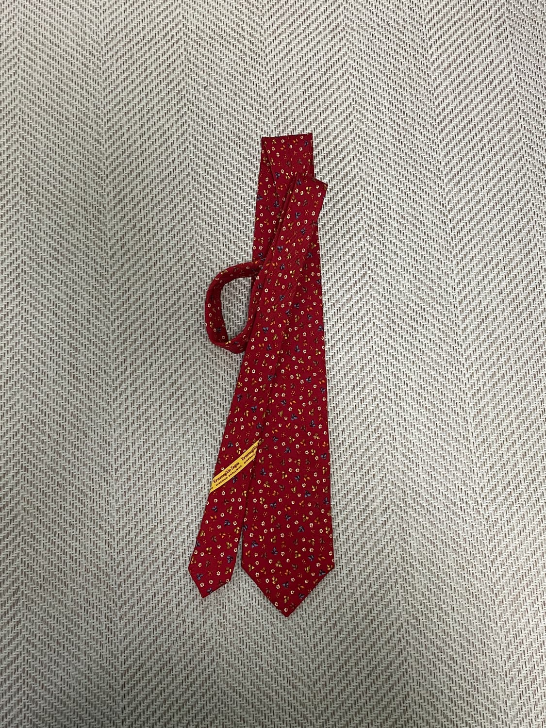 에르메네 질도 제냐 실크 넥타이  J03355 상품이미지2