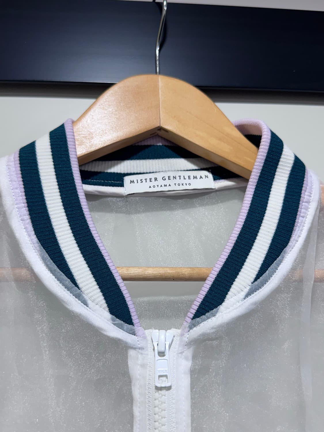 미스터 젠틀맨 MR.GENTLEMEN 시스루 봄버 재킷 상품이미지3