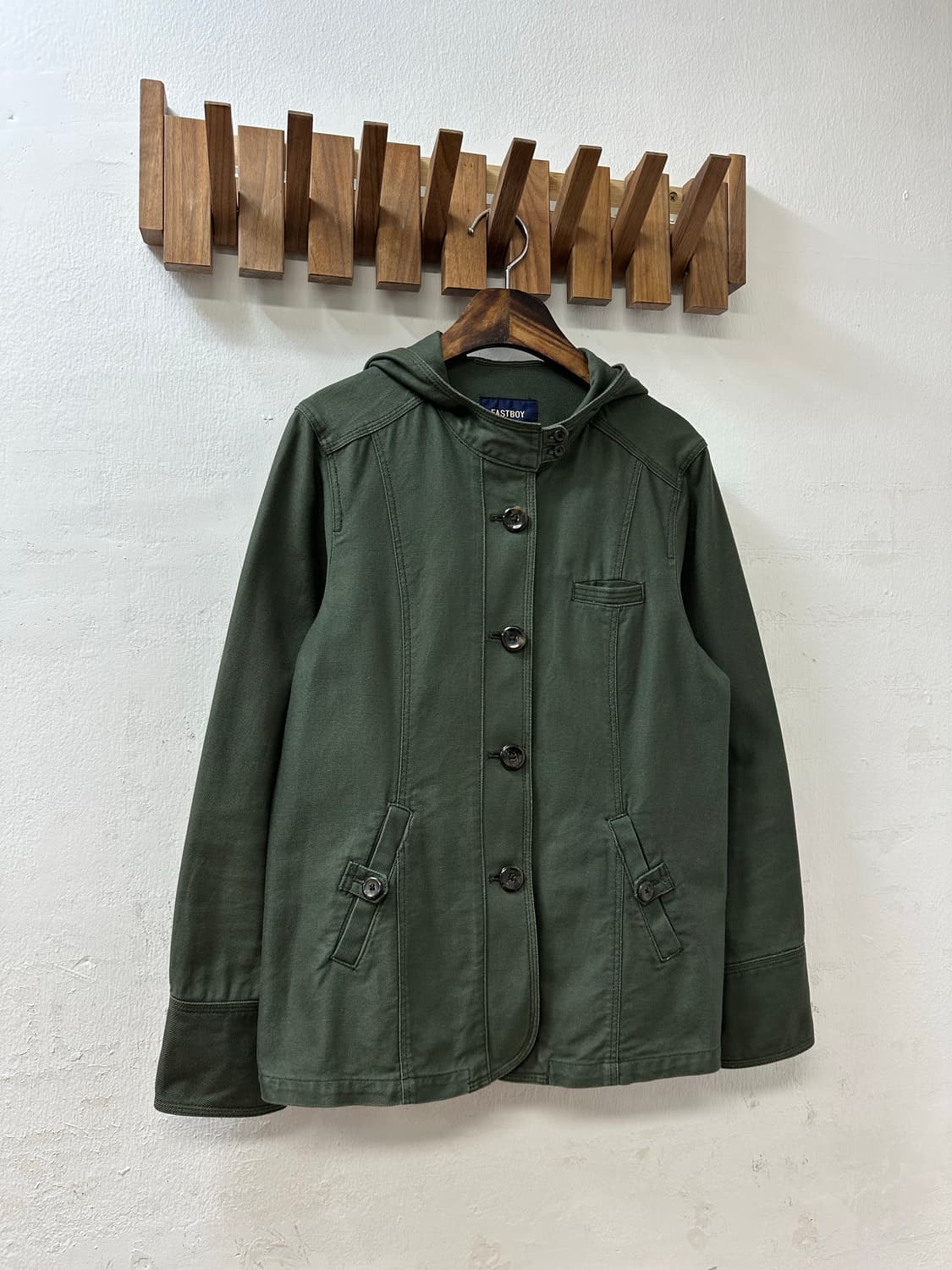 일본빈티지 EASTBOY 이스트보이 후드 버튼 자켓 상품이미지2