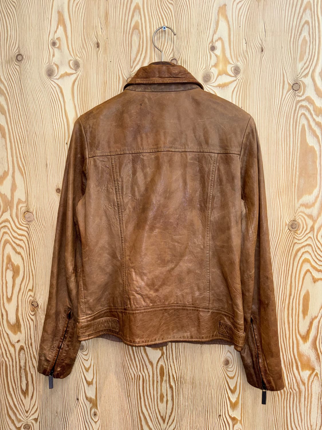 캘빈클라인진스 사선 지퍼 가죽자켓 상품이미지5