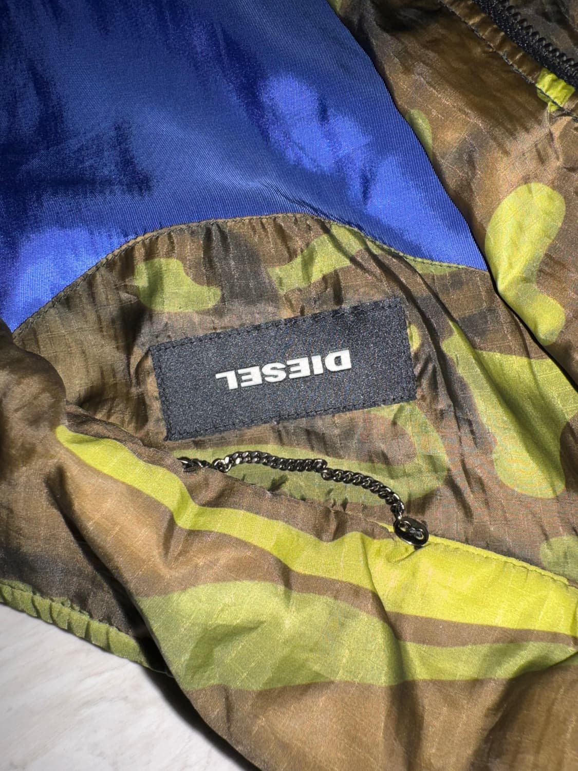 디젤 카모 자수 패치워크 자켓 판매 상품이미지5