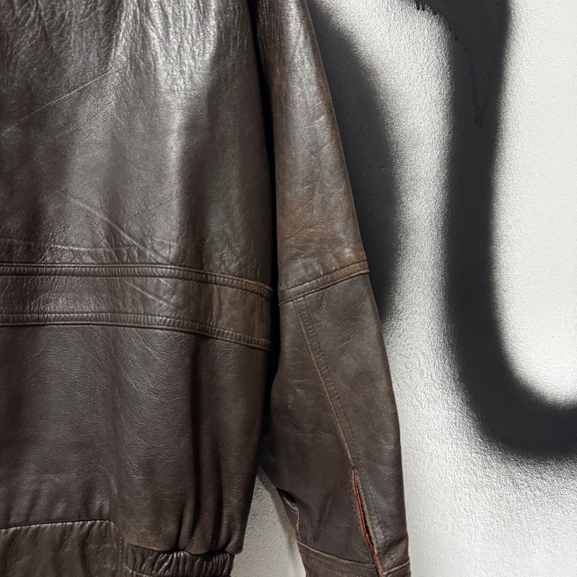 VTG 빈티지 100% 쉽스킨 퍼 카라 탈부착 퀼팅 양가죽 자켓 상품이미지6