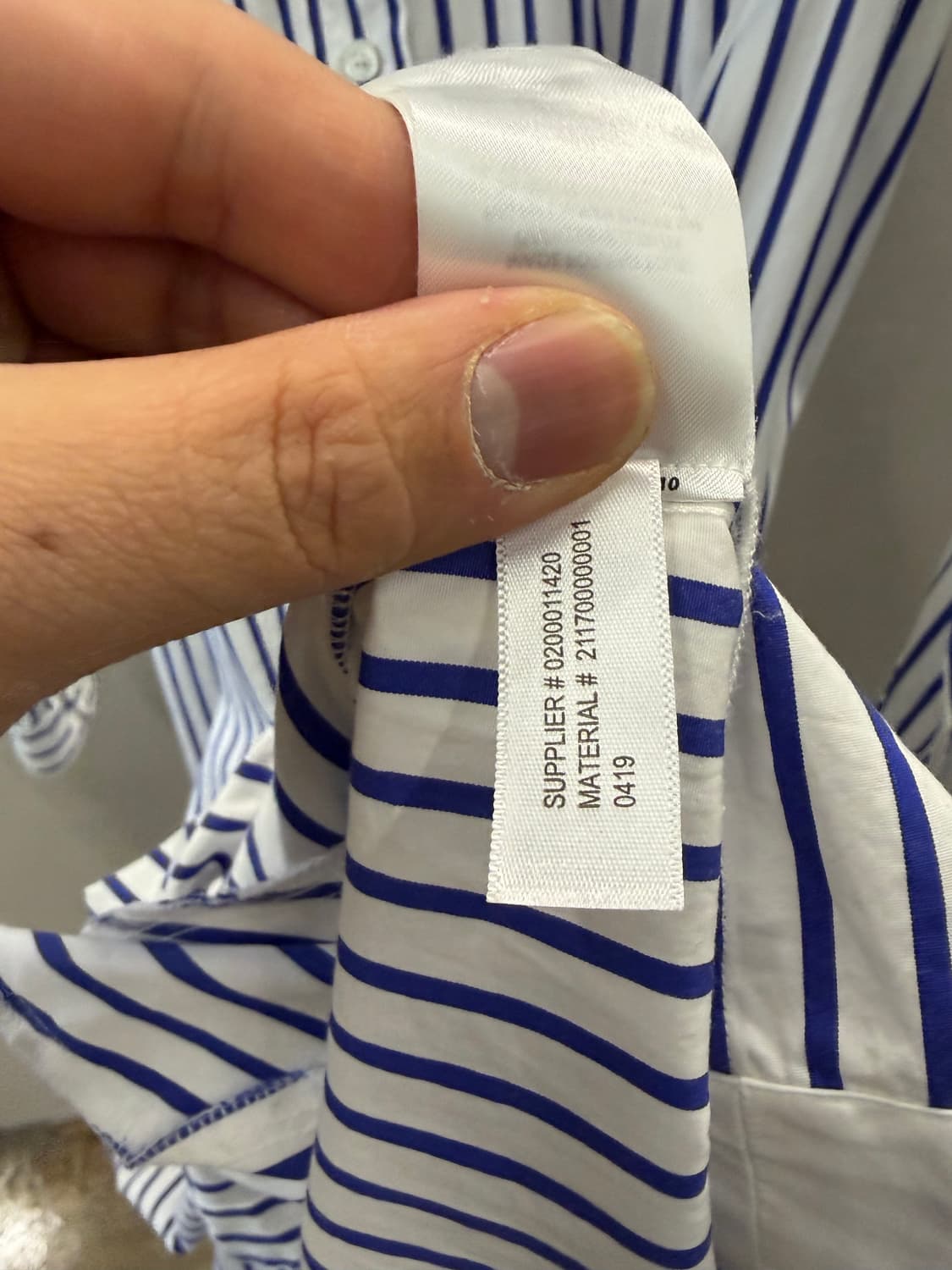 폴로 랄프로렌 스트라이프 셔츠 원피스 0 사이즈 상품이미지6