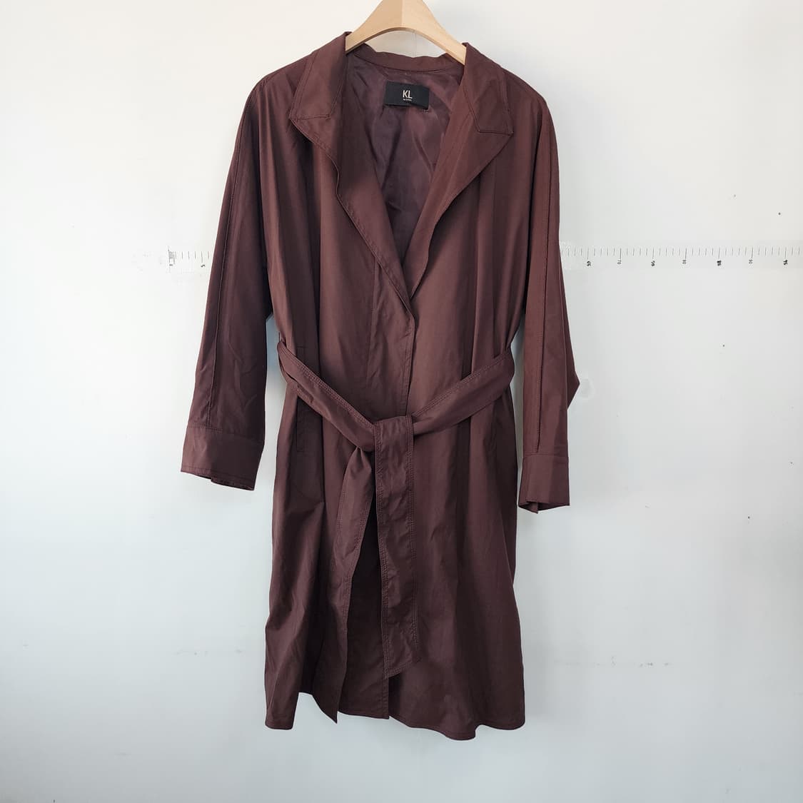 KL by LYNN 브라운 롱 코트 상품이미지4