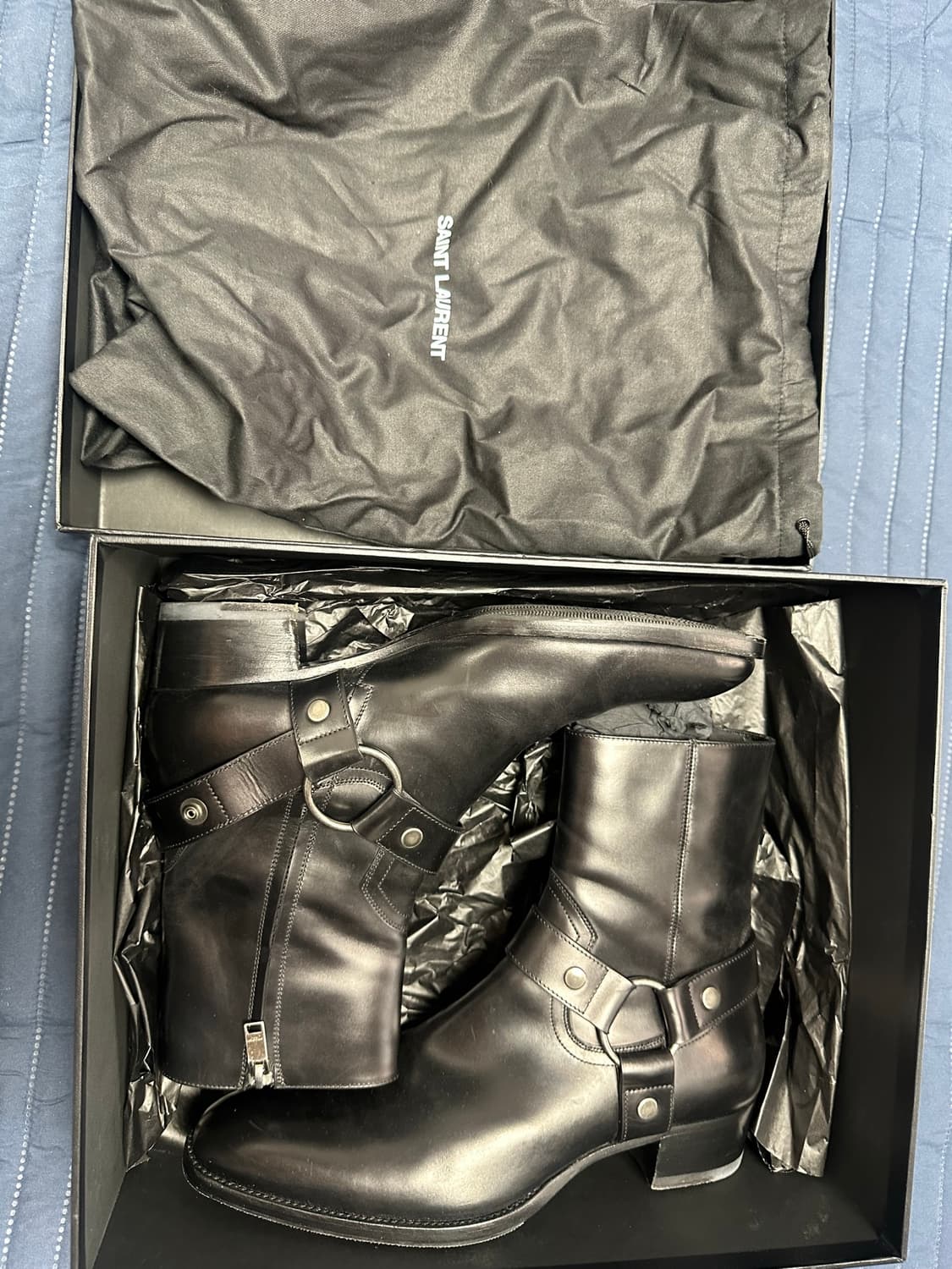 [판매] Saint Laurent 모터사이클 하네스 부츠 41사이즈 상품이미지1