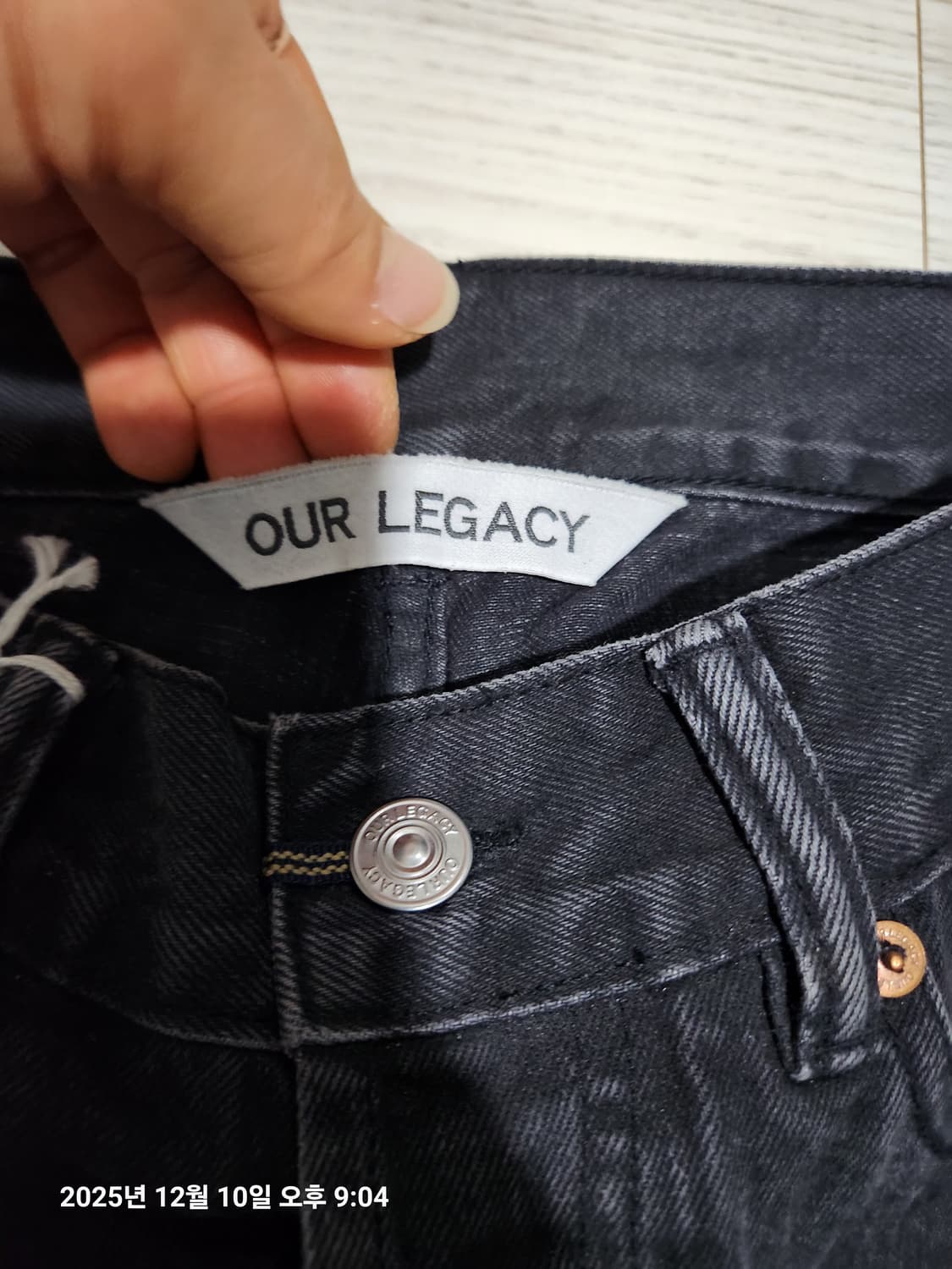 (새상품)아워레가시 퍼스트컷 블랙 청바지 30/32 상품이미지4