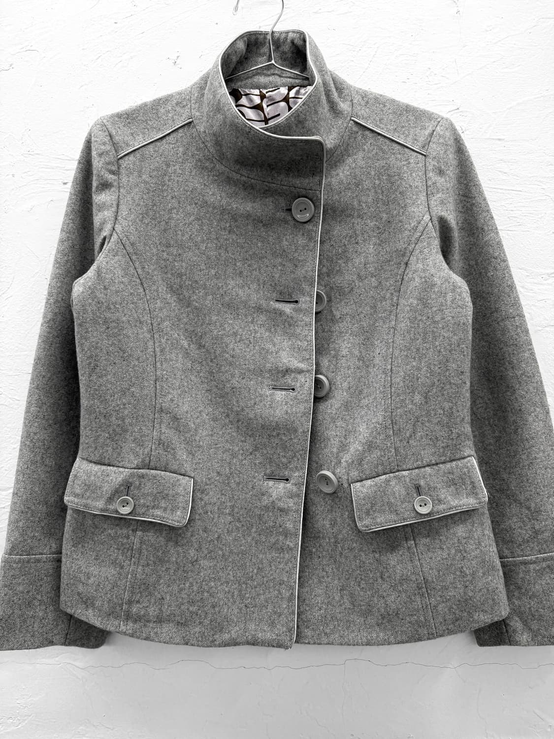 grove 버튼 울 자켓 상품이미지3