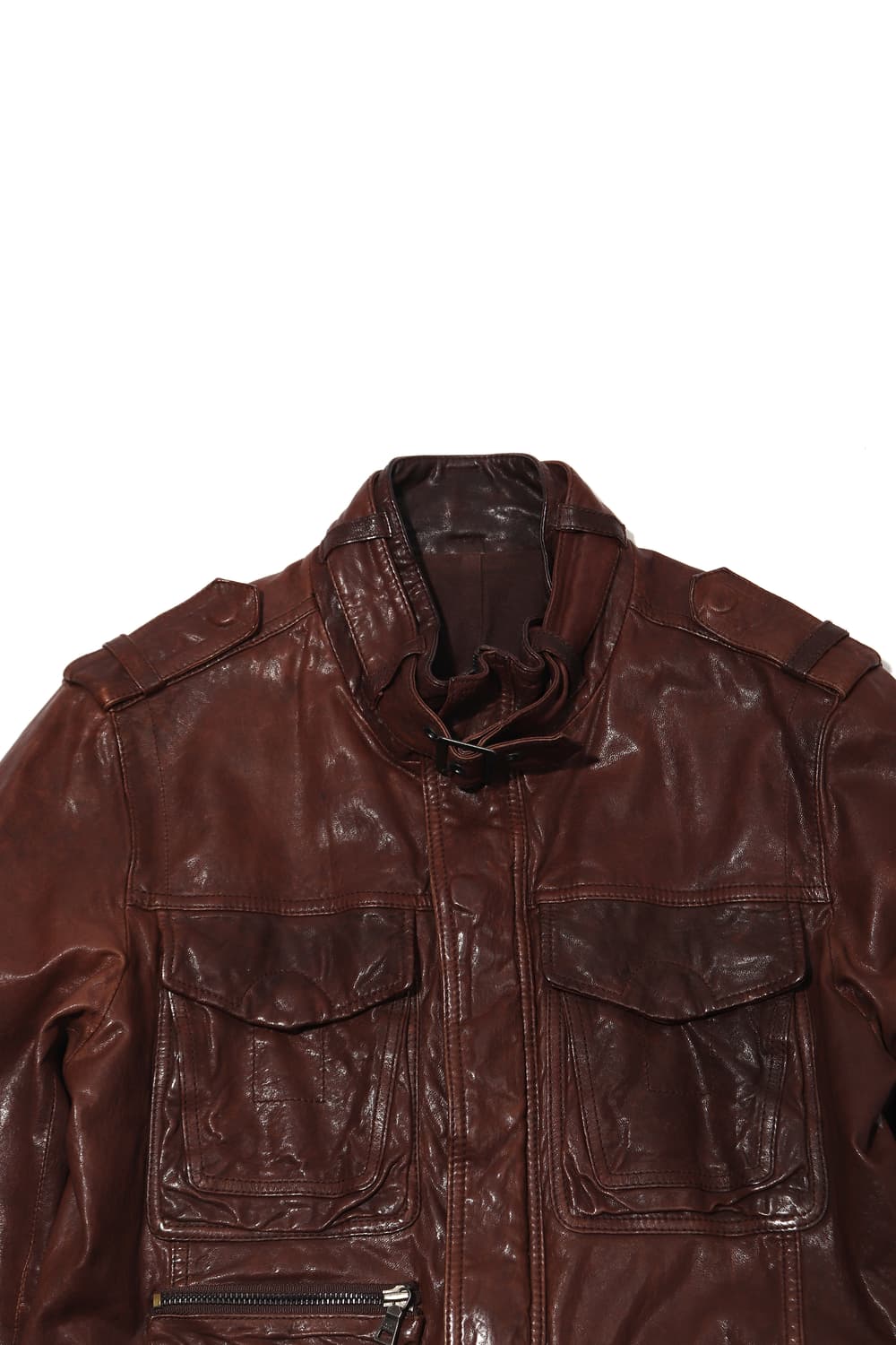 VINTAGE LEATHER 모카무스 베지터블 램스킨 재킷 size 95 상품이미지3