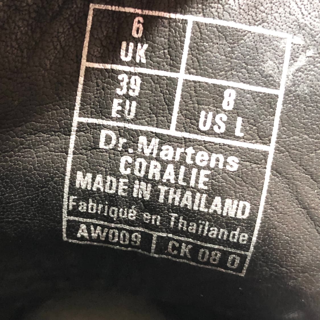 닥터마틴 퀄팅 워커 UK6 상품이미지8