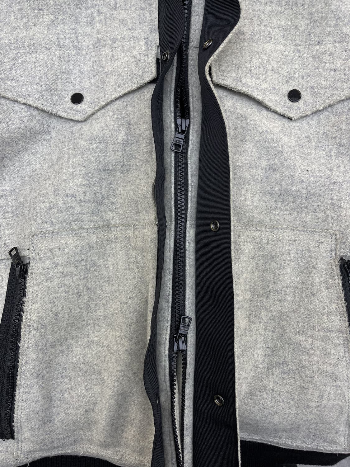 아르마니 익스체인지 투포켓 울 후드 자켓 상품이미지6