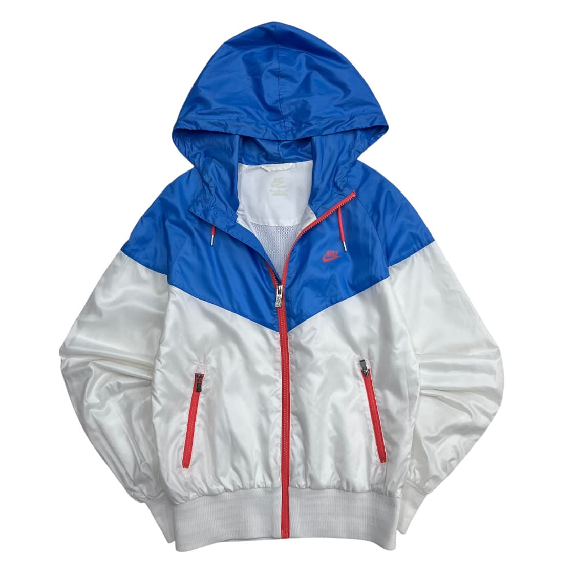 나이키 블루배색 화이트 후드 바람막이 85 상품이미지2