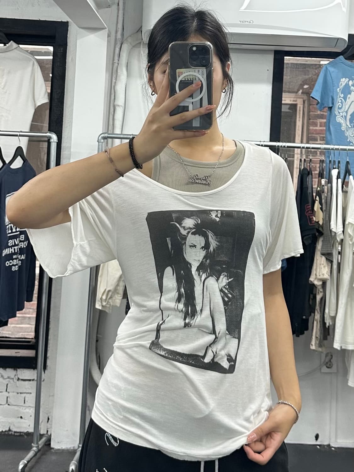 히스테릭 글래머 Amy Winehouse 티셔츠 상품이미지1