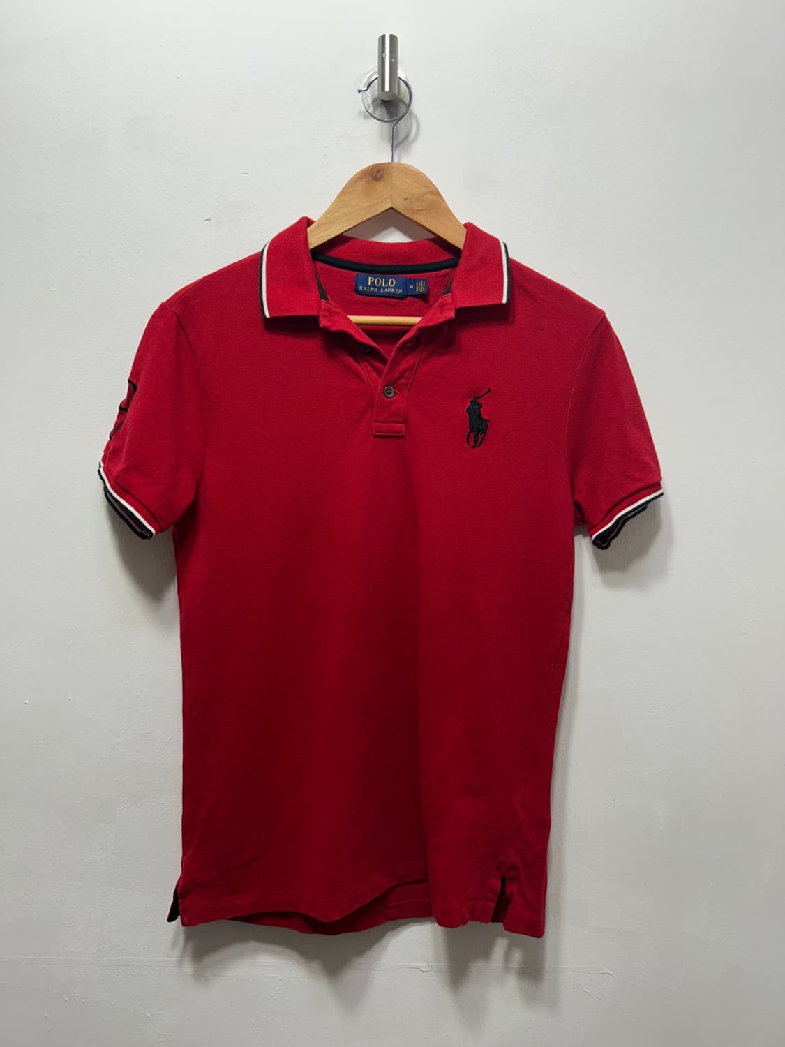 랄프로렌 폴로 레드 셔츠 반팔 빅포니 M  상품이미지1
