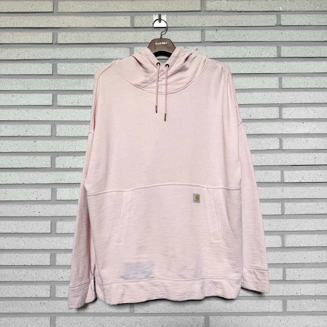 칼하트 오버핏 후드티 핑크 컬러 상품이미지1