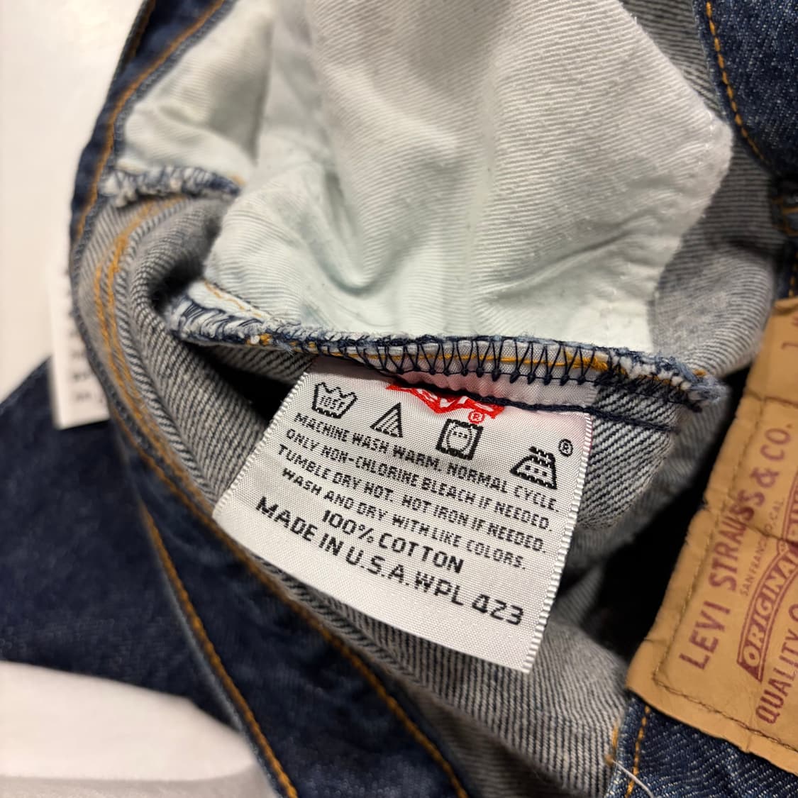 [34x32] 90s 리바이스 501 USA 데님 팬츠 청바지 D446 상품이미지10