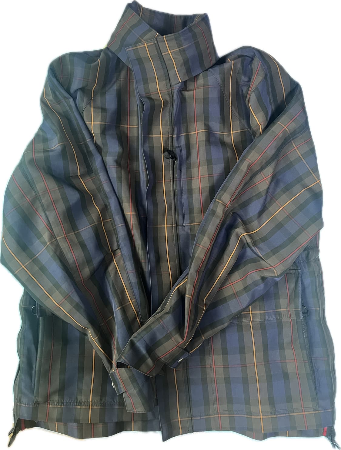 (L)솔리드 옴므 타탄 체크 바람막이 상품이미지2