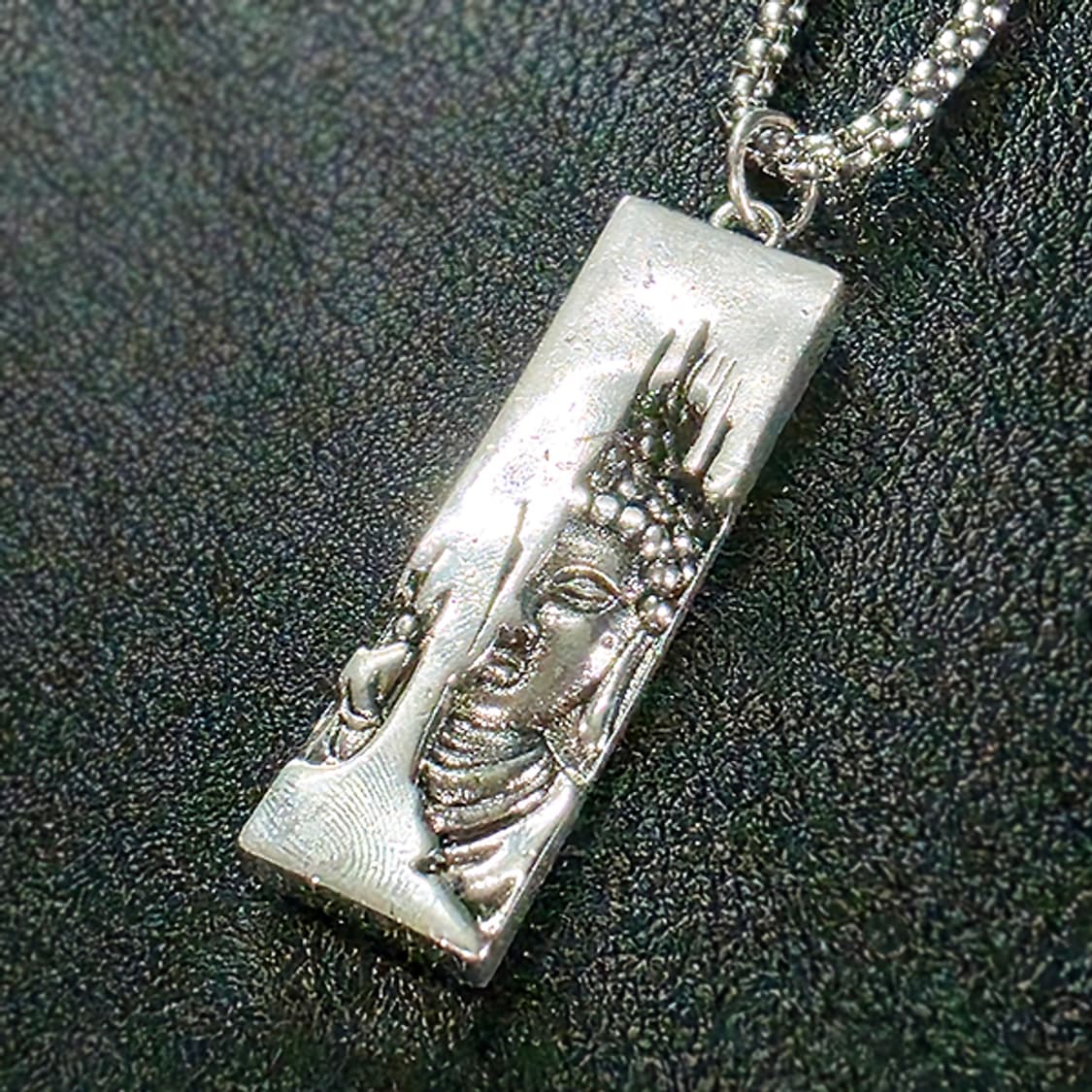 샤카무니 백동 펜던트 엔틱 부처님 석가모니 불교 남자 목걸이 상품이미지1