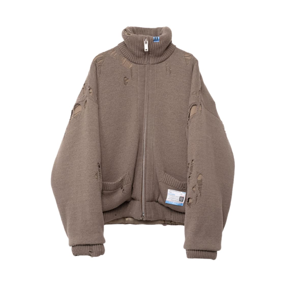 미하라야스히로 패디드 집업니트 가디건 44 구매 상품이미지2