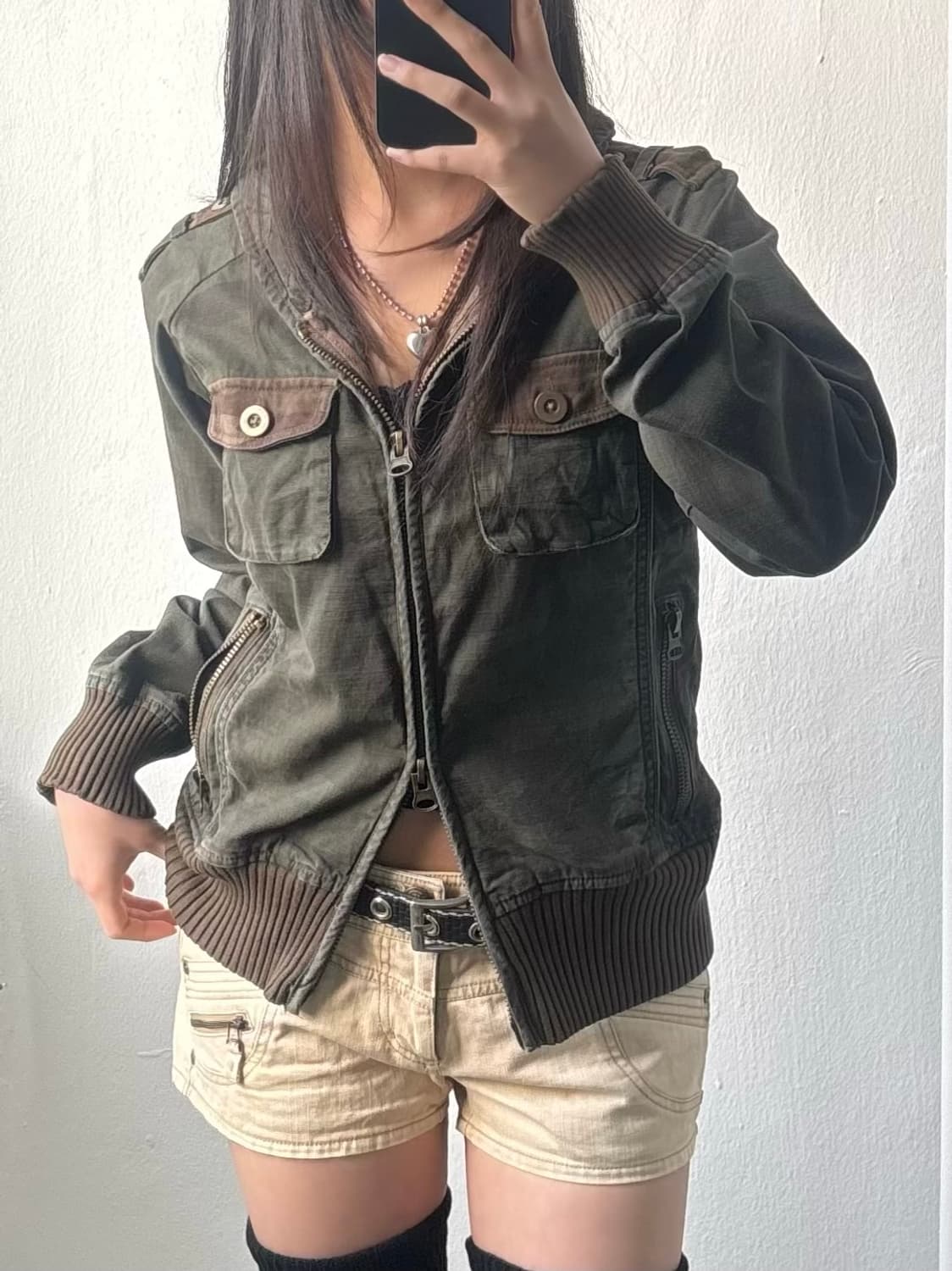 Back Number Military Camo Two-way Jacket 상품이미지2