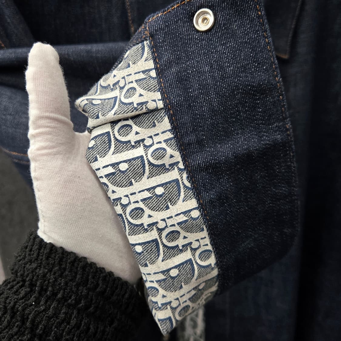 디올 오블리크 청 데님 셔츠 자켓 54 상품이미지3