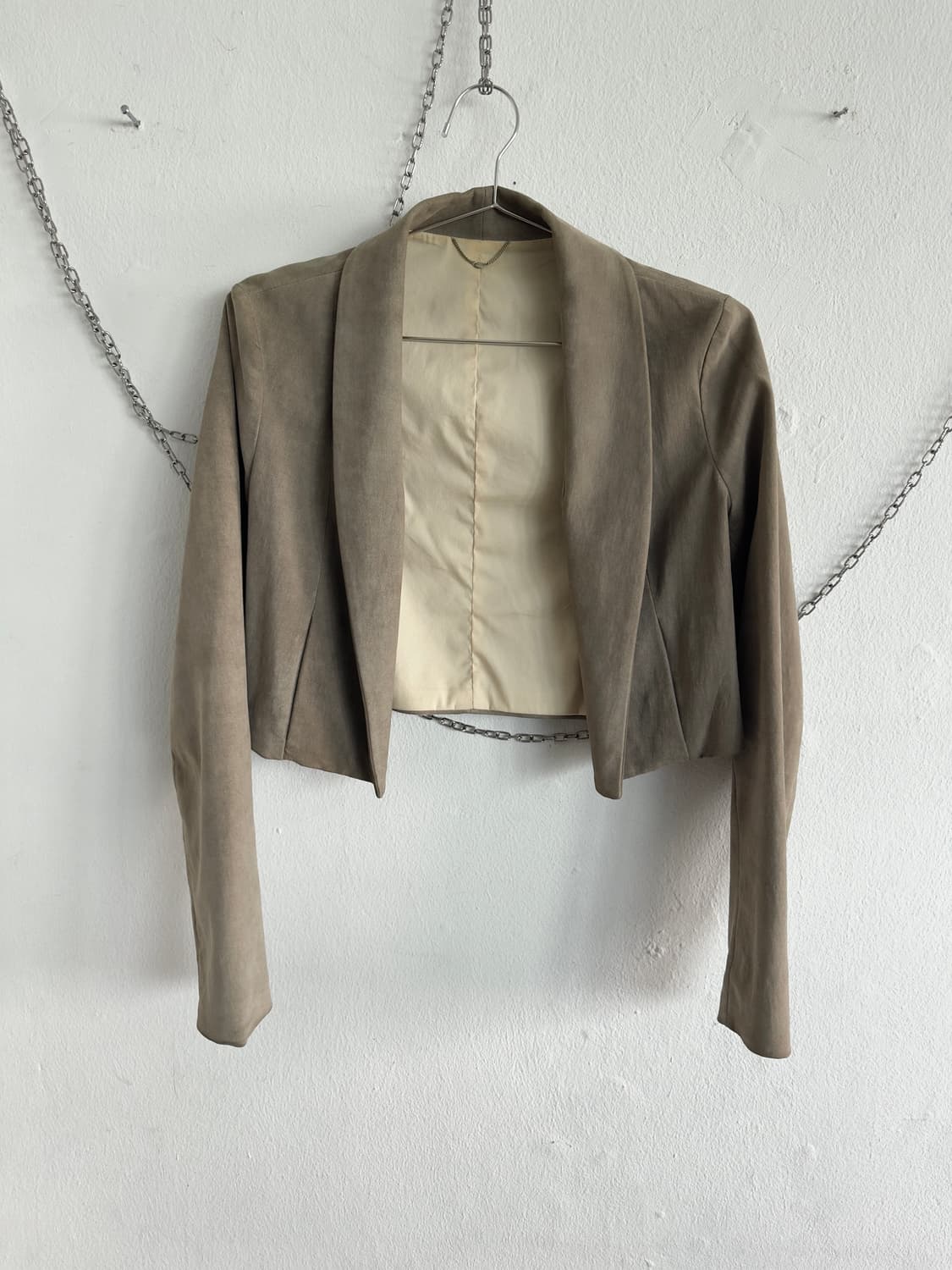 더 로우 초기 아카이브 크롭컷 스웨이드 자켓 상품이미지1