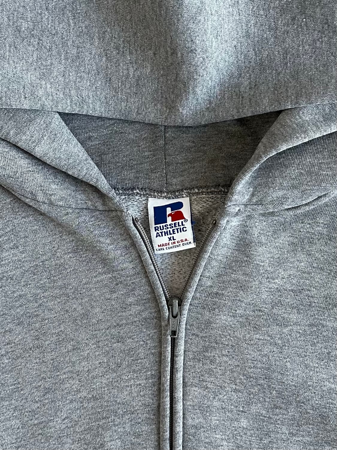 90s 빈티지 러셀 후드집업 그레이 XL 상품이미지6