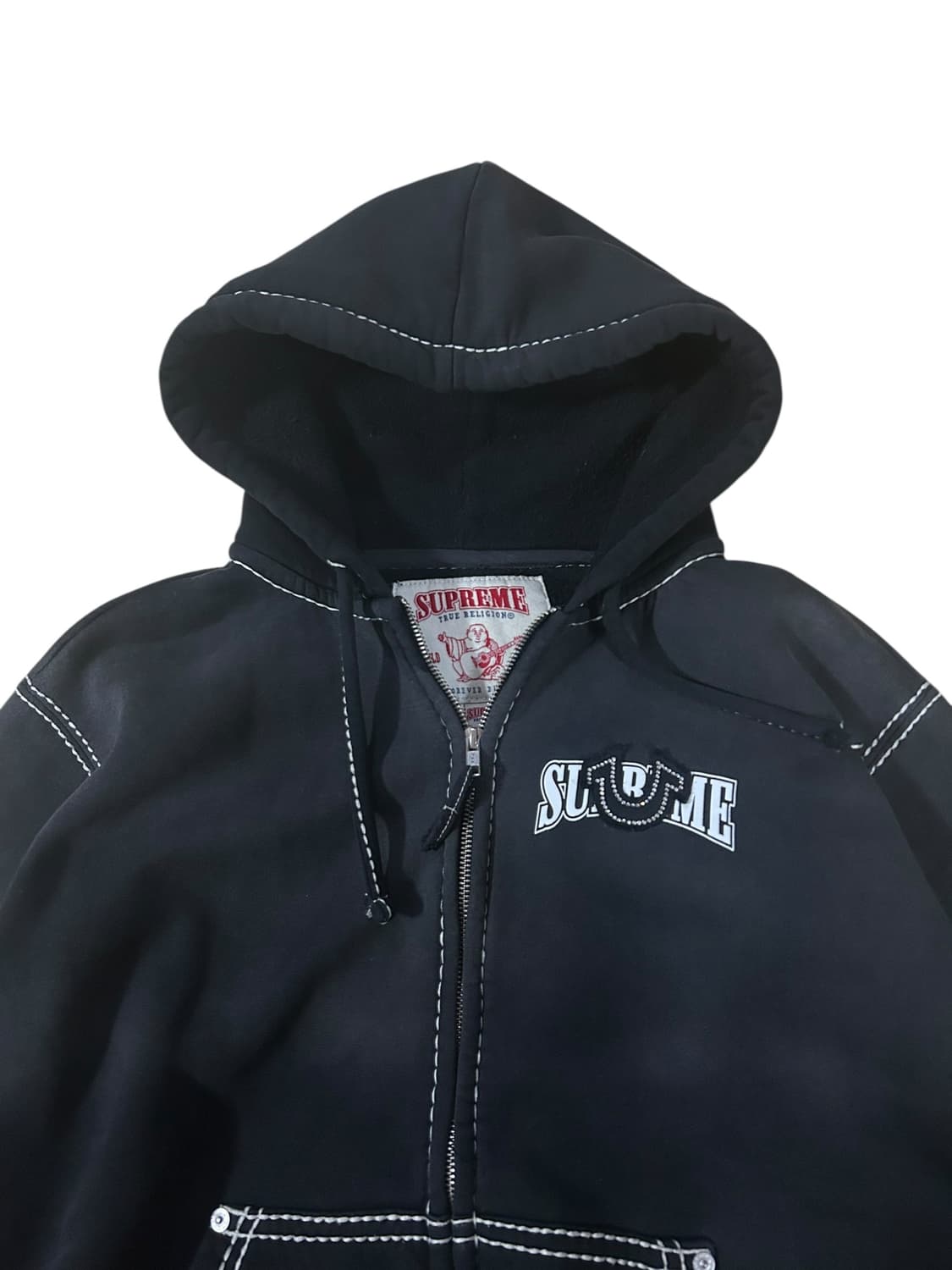 슈프림 트루릴리전 22FW 후드집업 블랙 상품이미지4