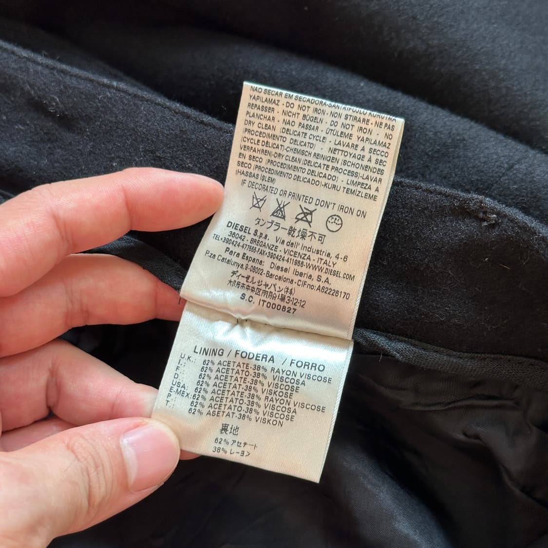 Diesel black gold wool trouser  상품이미지8