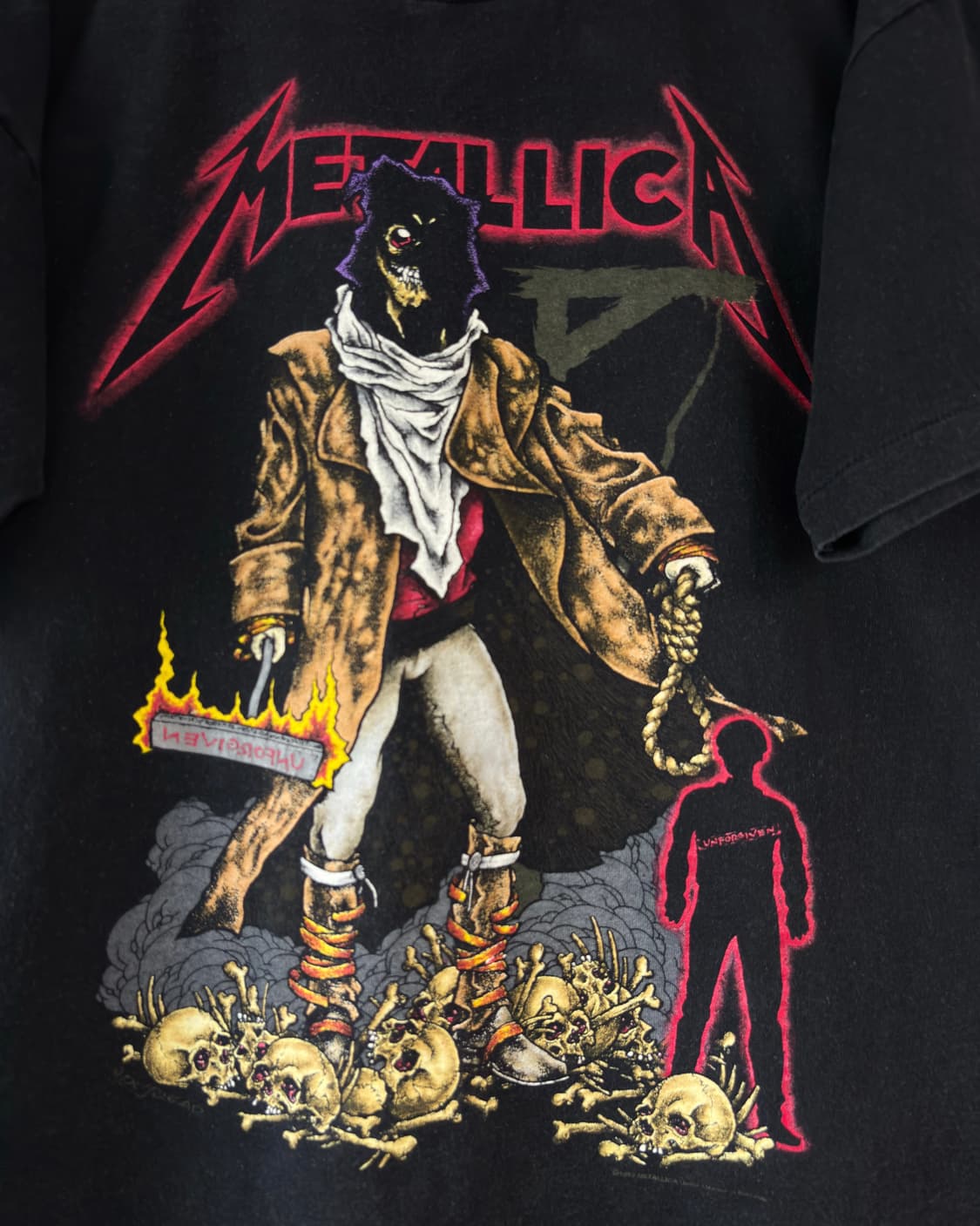 90s metallica unforgiven 반팔 티셔츠 상품이미지3