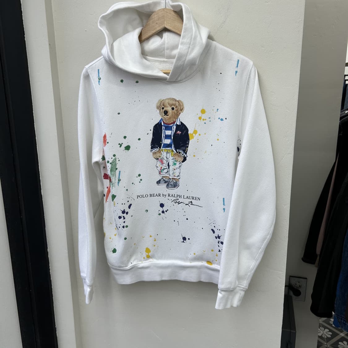 16650 - 폴로 랄프로렌 페인팅 베어 후드티 상품이미지2