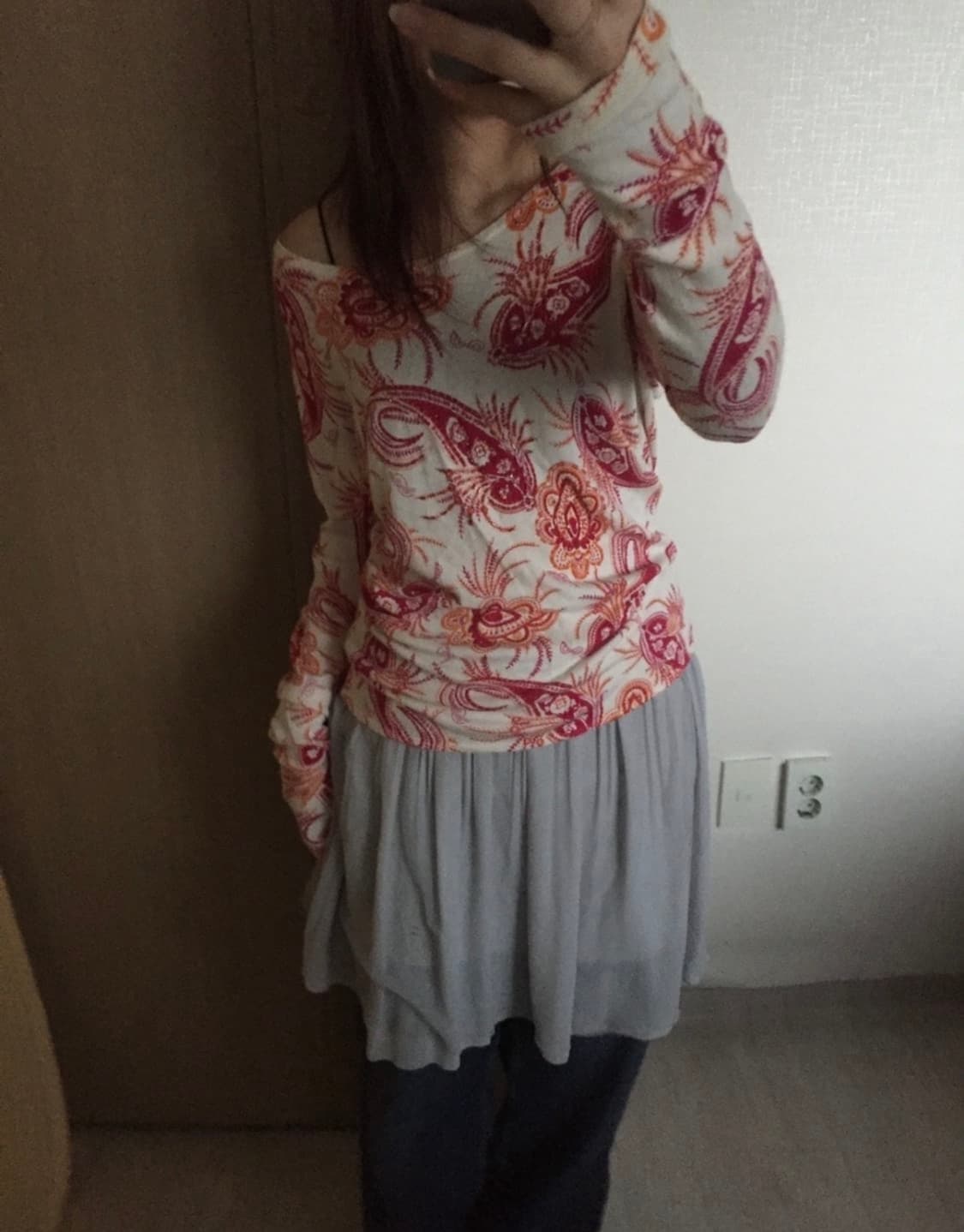 빈티지 플라워 롱슬리브 상품이미지1