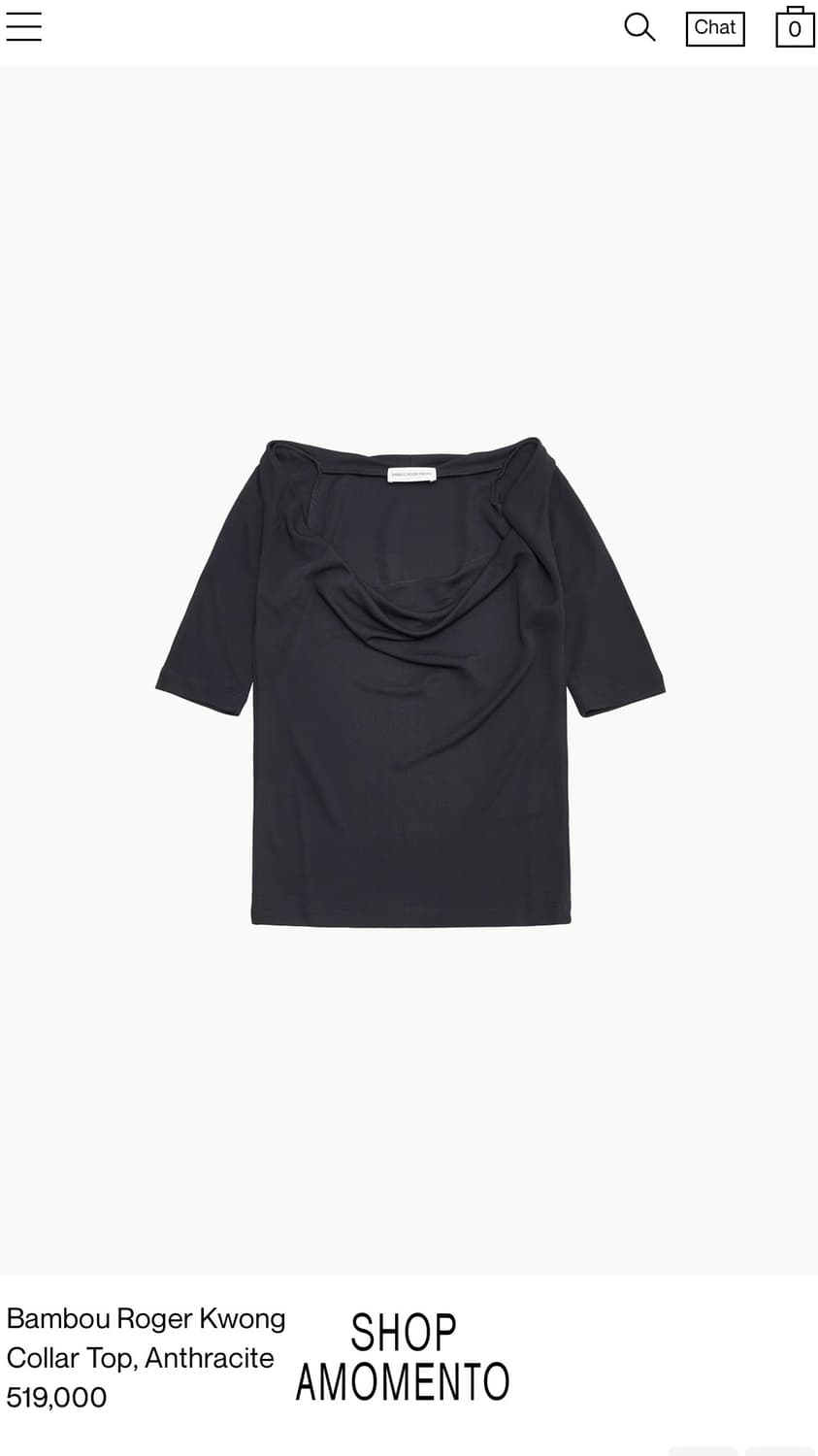 Bambou Roger Kwong 콜라 탑 XS 상품이미지2